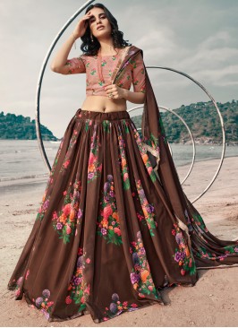 Classical Printed Organza Lehenga Choli