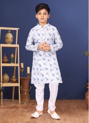 Cotton Designer Printed Kurta Pajama