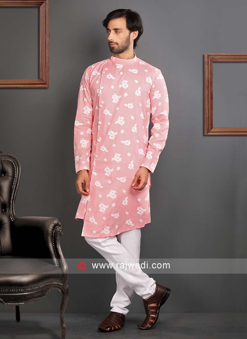 Kurta pajama side online button design