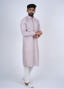 Cotton Multi Color Kurta Pajama