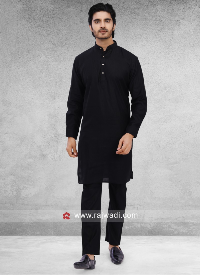 Black kurta pajama online style