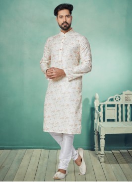 Cotton Silk Designer Kurta Pajama For Men