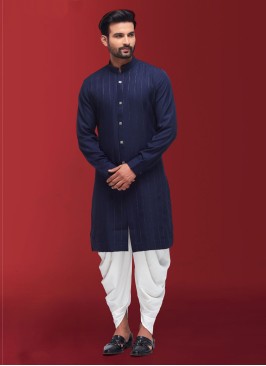 Cotton Silk Indowestern For Men