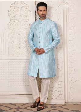 Cotton Silk Indowestern For Wedding