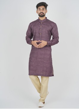 Cotton Silk Kurta Pajama For Men