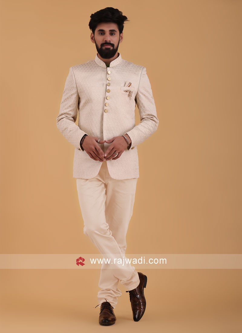 Cream Color Jodhpuri Suit