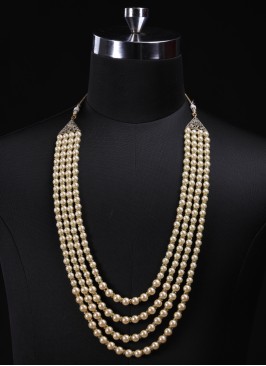 Cream Groom Wear Four Layerd Mala