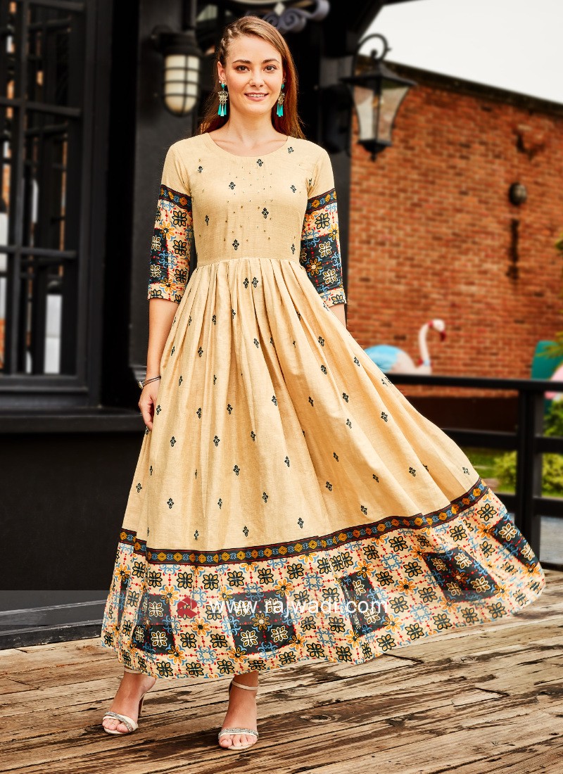 Anarkali hotsell style kurti