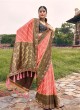 Pink Gaji Silk Contemporary Saree