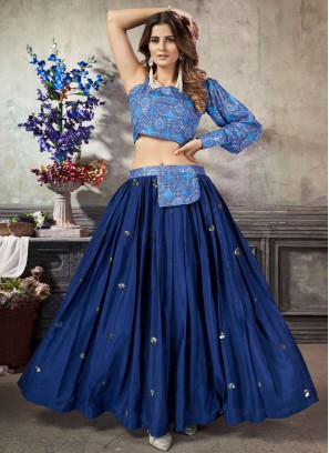 Royal Blue Readymade Lehenga Choli