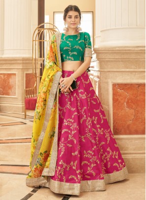 Trendy Lehenga in Dark Beige Fabric LLCV111048