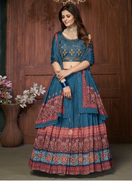 Delectable Resham A Line Lehenga Choli