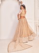 Delightful Beige Sequins Embroidered Lehenga Choli