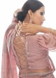 Delightful Georgette Mauve  Thread Designer Saree