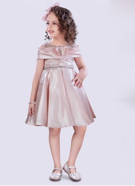 Designer Baby Pink Short Frock