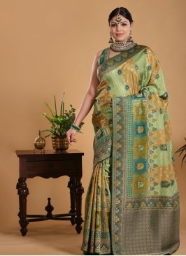Designer Banarasi Silk Saree For Festive Wear