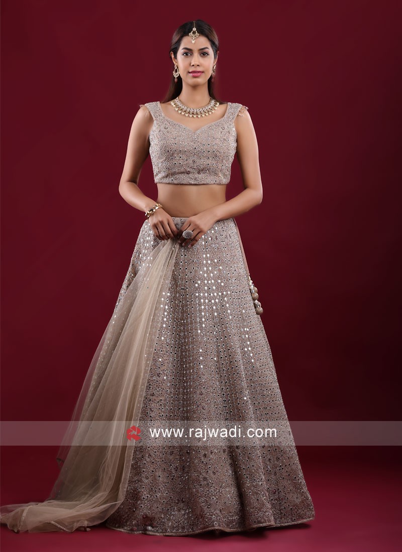 BALAJI EMPORIUM PRESENTS C-2019 DESIGN EXCLUSIVE PINK CHINON STONE WORK  LEHENGA CHOLI COLLECTION AT WHOLESALE PRICE 7804