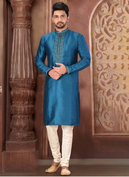 Designer Blue Kurta Pajama