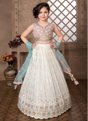 Buy Girl's Fashion Hub's Designer Wine color Faux Georgette Lehenga choli  at Amazon.in