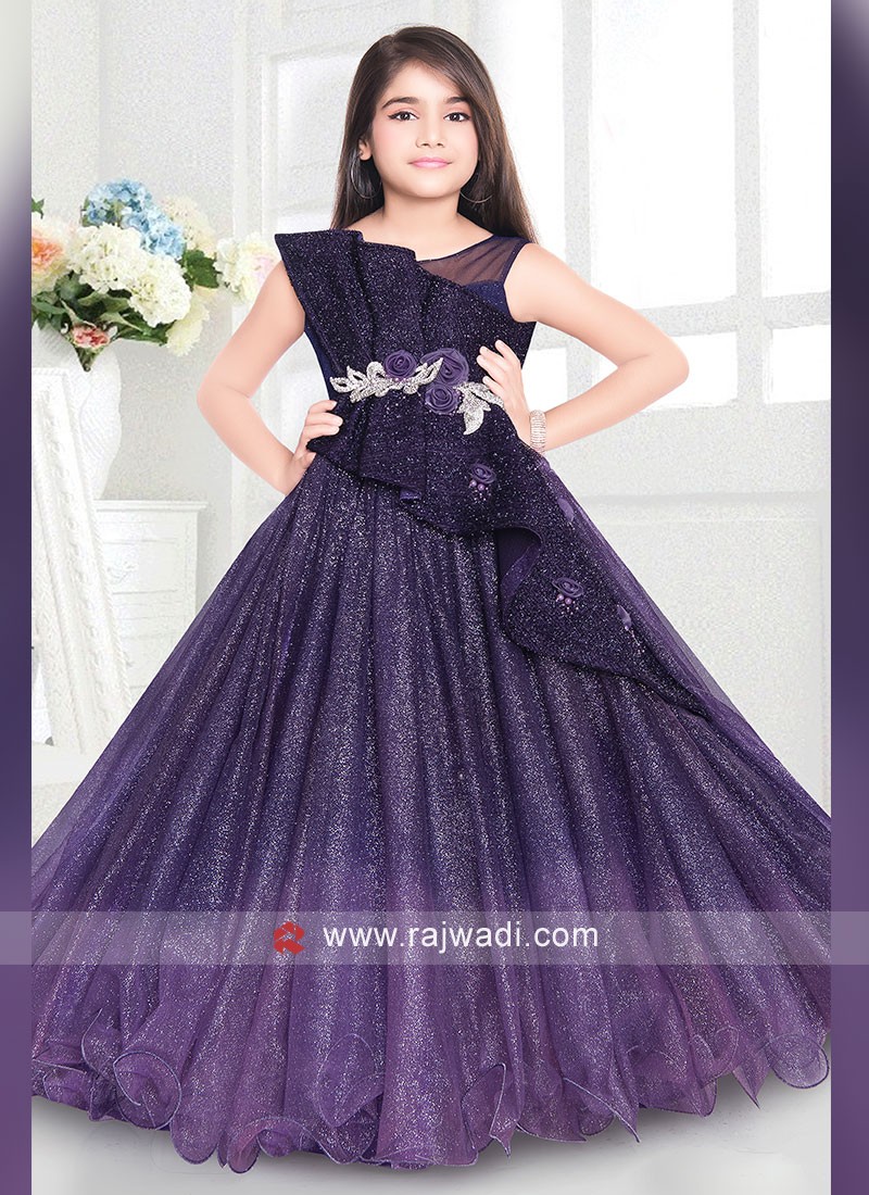 Floor length store gown for kids