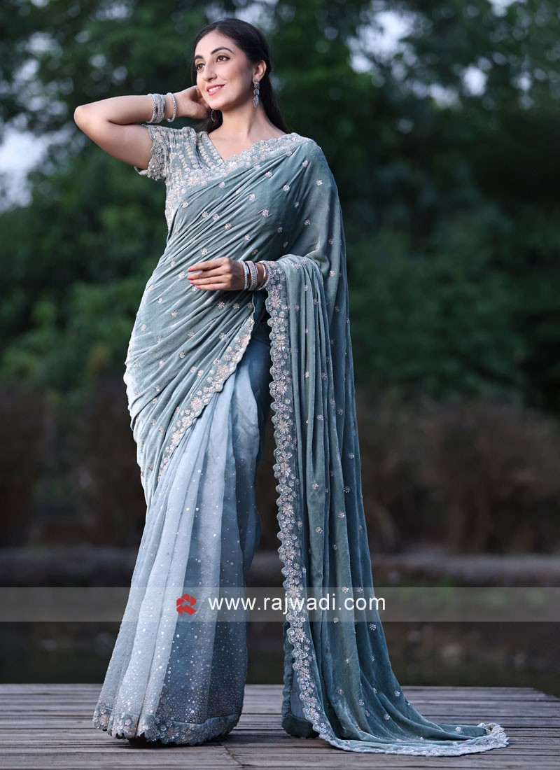 Peach Wedding Saree