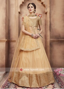 Designer Lehenga Choli in Beige