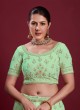 Green Floral Embroidered Designer Lehenga Choli