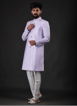 Designer Levender Indowestern For Men