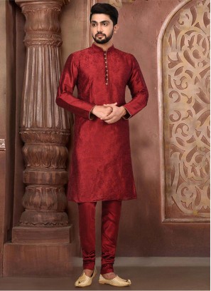 Designer Maroon Kurta Pajama