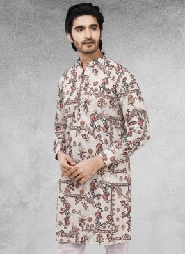 Designer Mens Kurta In Cotton Silk