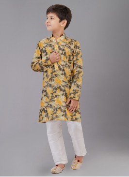 Designer Multi Color Fancy Printed Kurta Pajama