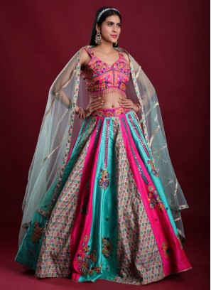 Designer Multi Color Resham Work Lehenga Choli