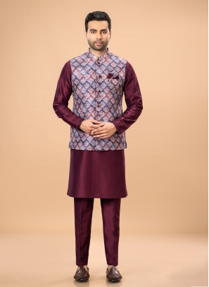 Designer Nehru Jacket Set For Men