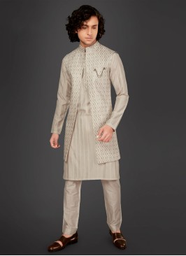 Designer Nehru Jacket Suit For Groom