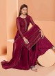 Designer Pakistani Salwar Suit Dress Sequins Faux Georgette in Magenta