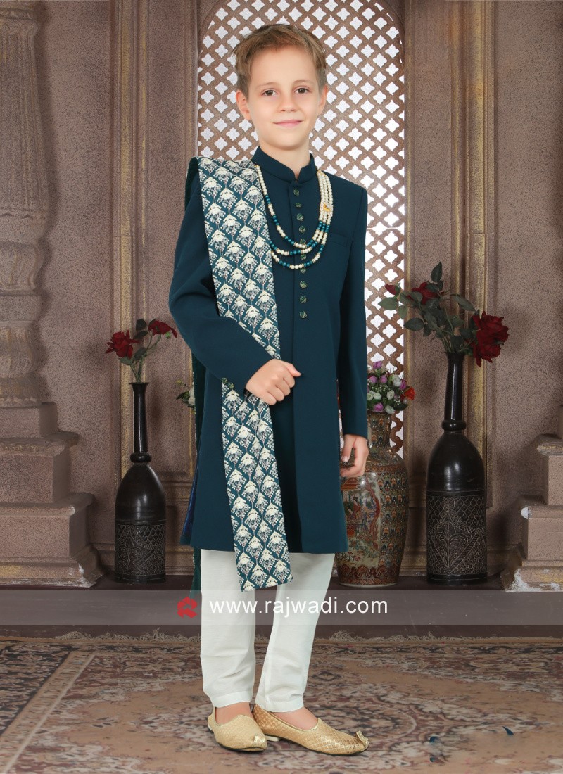 Peacock sherwani on sale