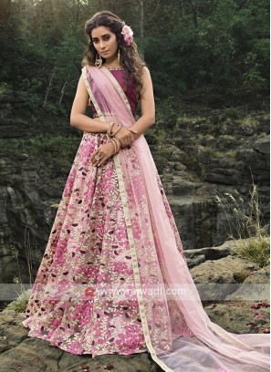 Designer Pink Color Lehenga Choli