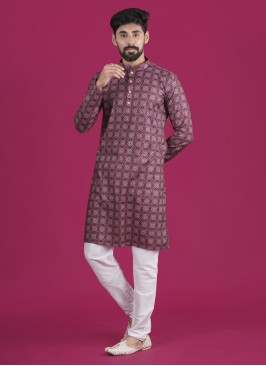 Designer Printed Kurta Pajama