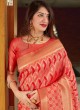 Designer Saree Weaving Banarasi Silk in Red