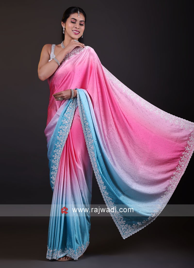 Buy New Satin Saree Online