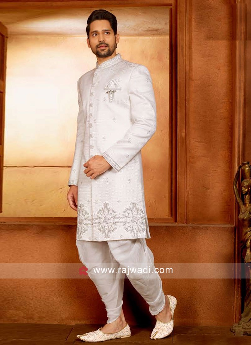 Indo Western Style Sherwani Suit for Grand Wedding Smart Muslim Groom Dulha  Nosha custom made toronto ottawa Canada