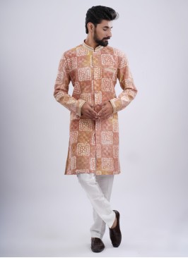 Designer Silk Indowestern Set For Men