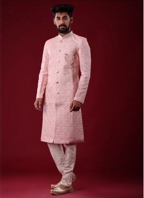 Designer Thread Work Indowestern For Men