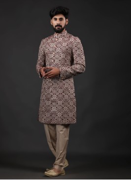 Designer Thread Work Indowestern For Wedding