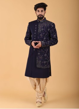 Designer Thread Work Indowestern For Wedding