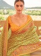 Designer Traditional Saree Weaving Silk in Green