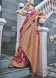 Designer Purple Banarasi Silk Saree