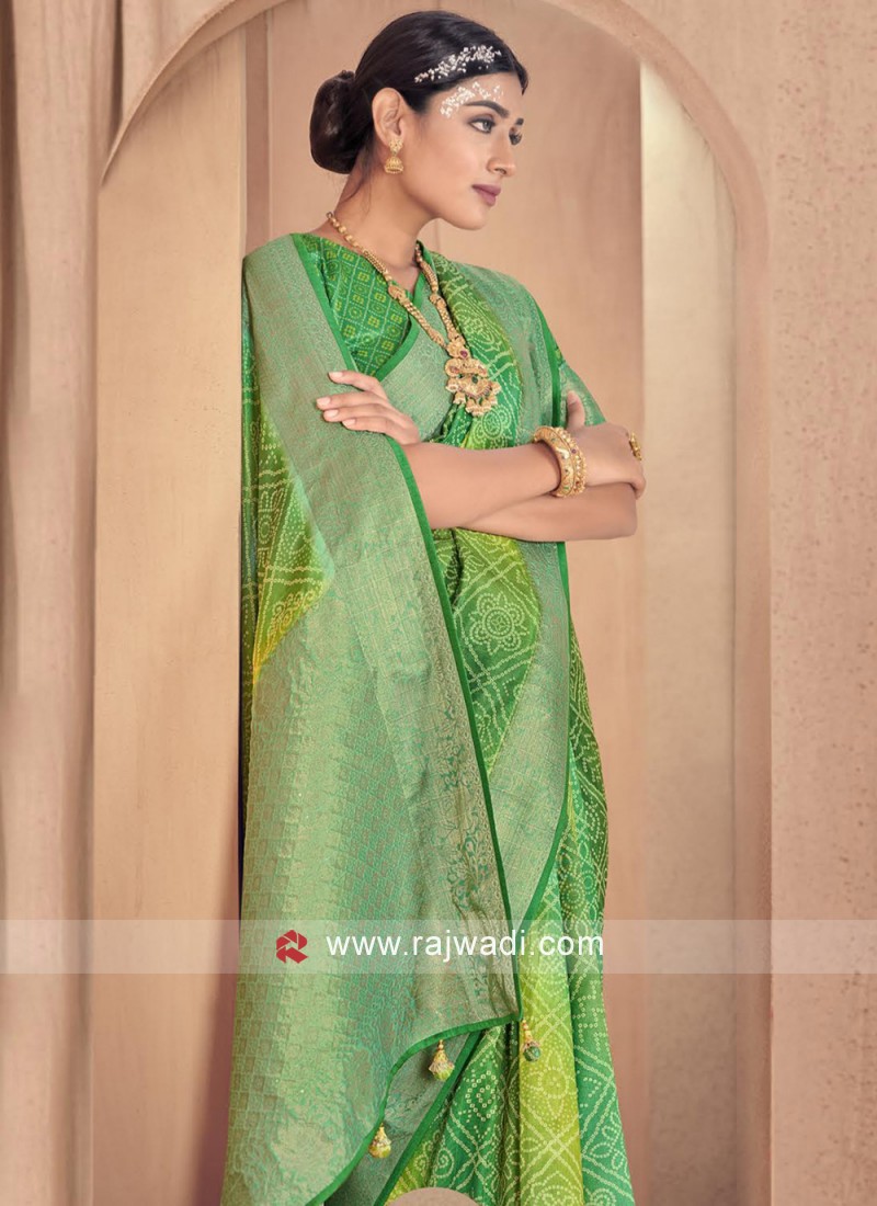 Dignified Green Saree