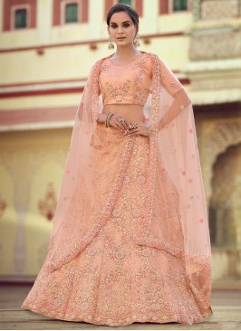 Distinctively Peach Lehenga Choli