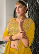 Yellow Georgette A Line Lehenga Choli